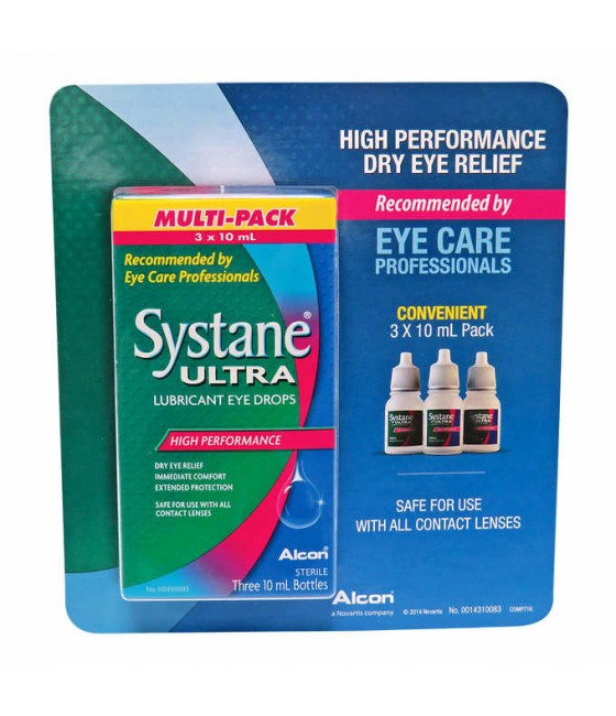 Systane Ultra 眼药水10ml*3瓶  超效滴眼液